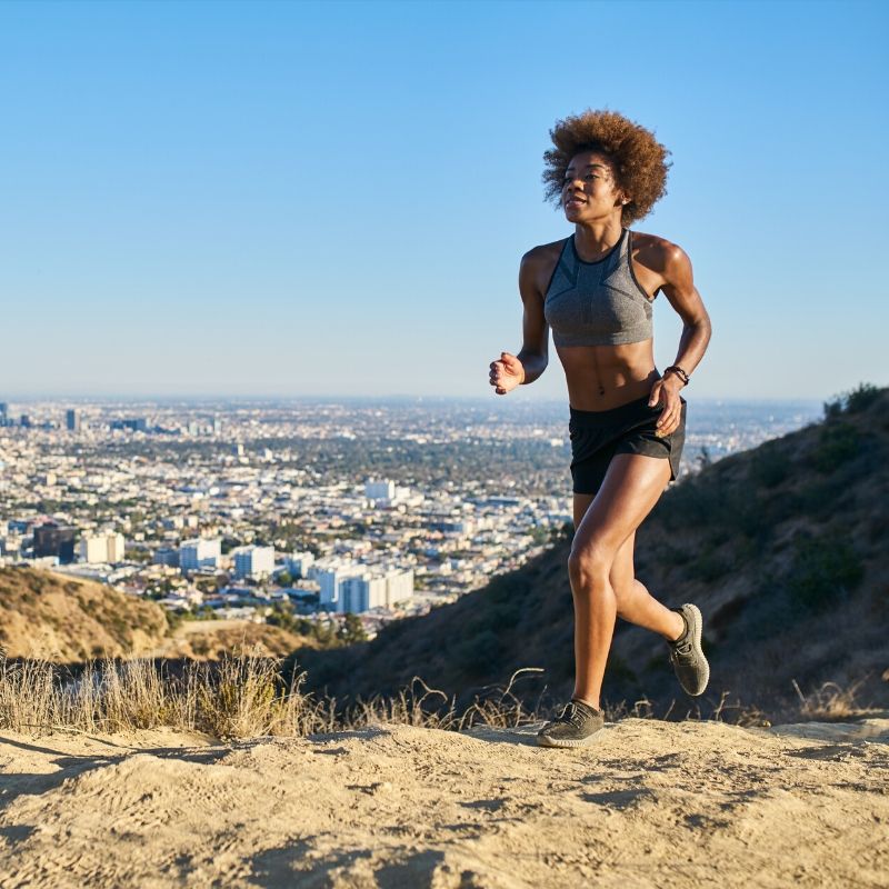 woman jogging